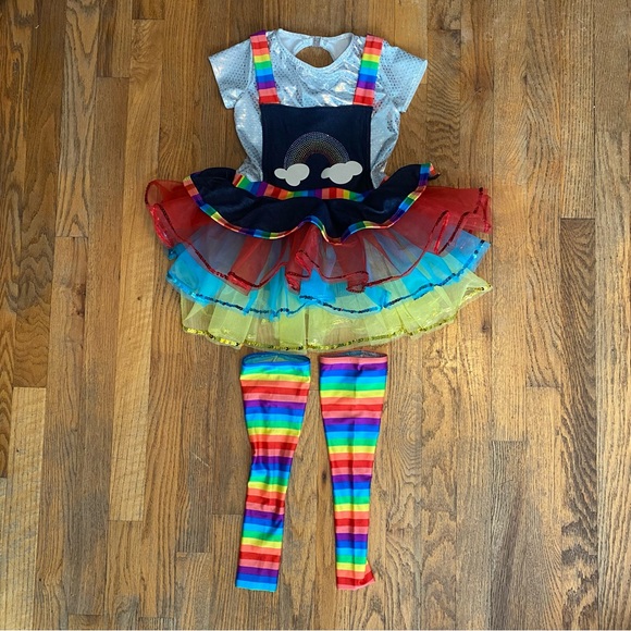A Wish Come True Rainbow Rocks Dance Costume Size ISC - Picture 3 of 13